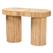 bali & pari Iryna Modern Bohemian Natural Rattan Console Table Baxton Studio restaurant furniture, hotel furniture, commercial furniture, wholesale living room furniture, wholesale console table, classic console table